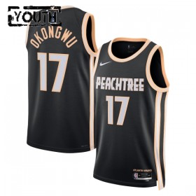 Dres Atlanta Hawks Onyeka Okongwu Nike 2025-26 City Edition Crno Swingman - Dječji